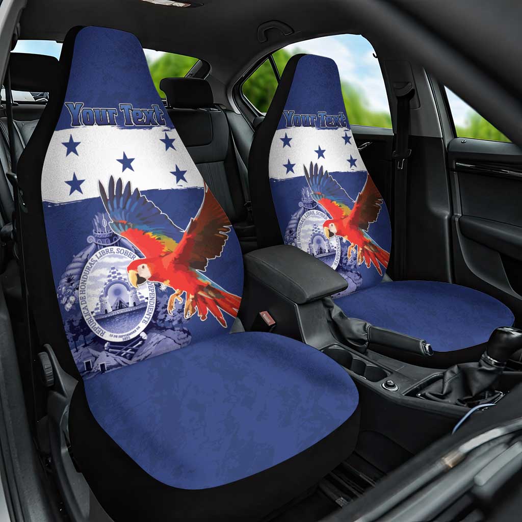 Honduras Independence Day Car Seat Cover Scarlet Macaw Flag Style - Wonder Print Shop