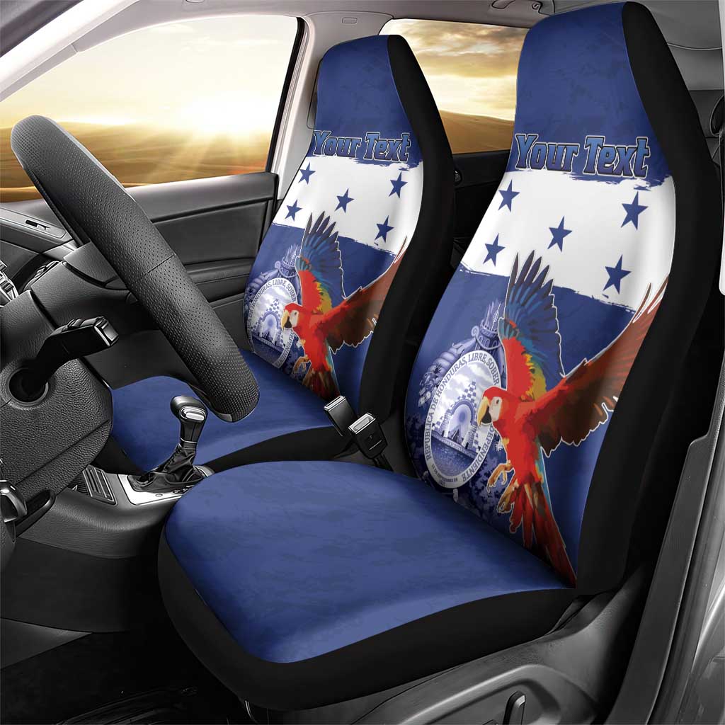 Honduras Independence Day Car Seat Cover Scarlet Macaw Flag Style - Wonder Print Shop