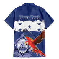 Honduras Independence Day Family Matching Mermaid Dress and Hawaiian Shirt Scarlet Macaw Flag Style - Wonder Print Shop