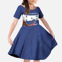 Honduras Independence Day Family Matching Puletasi and Hawaiian Shirt Scarlet Macaw Flag Style - Wonder Print Shop