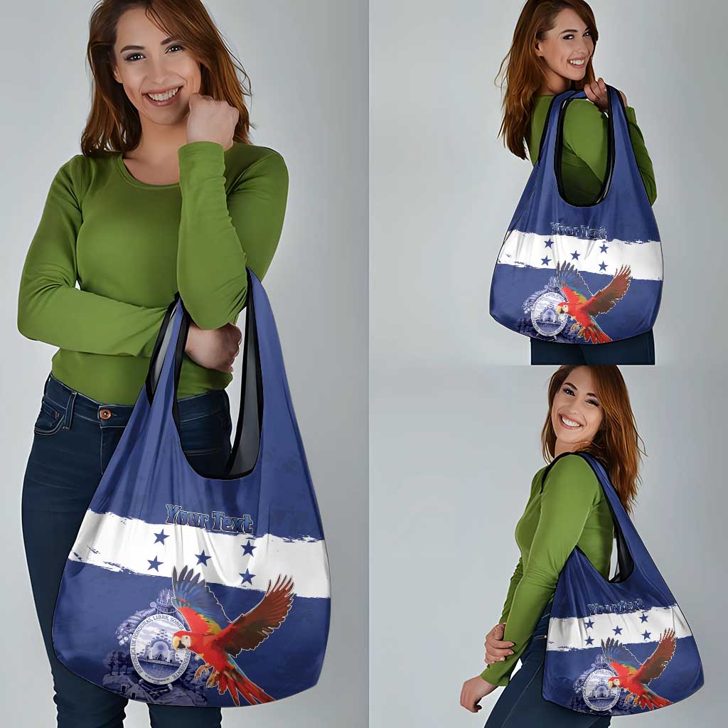 Honduras Independence Day Grocery Bag Scarlet Macaw Flag Style - Wonder Print Shop