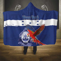 Honduras Independence Day Hooded Blanket Scarlet Macaw Flag Style - Wonder Print Shop