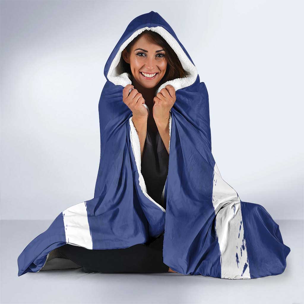 Honduras Independence Day Hooded Blanket Scarlet Macaw Flag Style - Wonder Print Shop