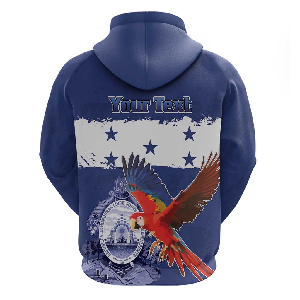 Honduras Independence Day Hoodie Scarlet Macaw Flag Style - Wonder Print Shop