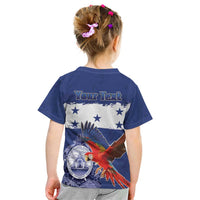 Honduras Independence Day Kid T Shirt Scarlet Macaw Flag Style - Wonder Print Shop