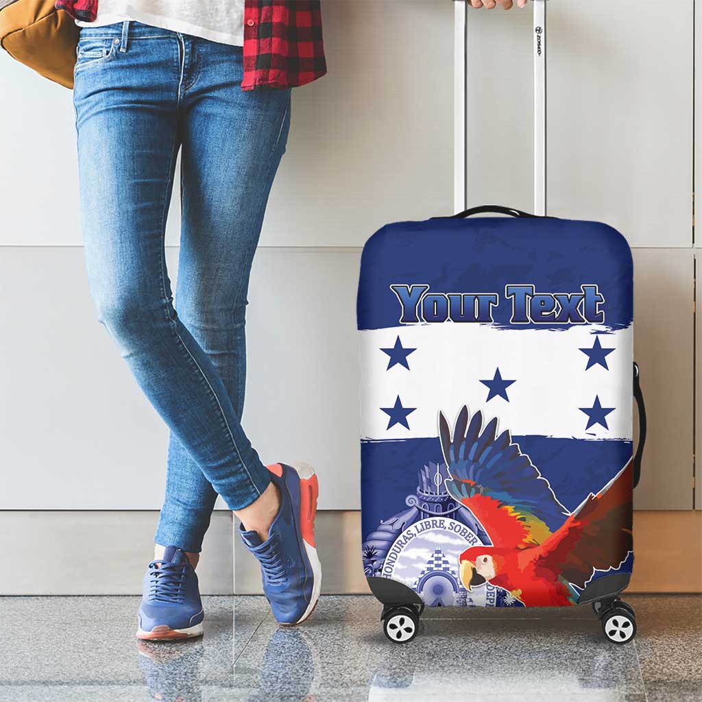 Honduras Independence Day Luggage Cover Scarlet Macaw Flag Style - Wonder Print Shop