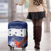 Honduras Independence Day Luggage Cover Scarlet Macaw Flag Style - Wonder Print Shop