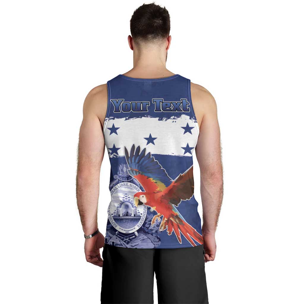 Honduras Independence Day Men Tank Top Scarlet Macaw Flag Style - Wonder Print Shop