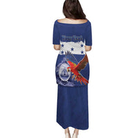 Honduras Independence Day Puletasi Scarlet Macaw Flag Style - Wonder Print Shop