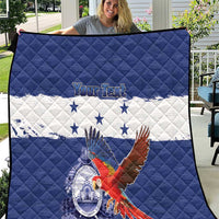 Honduras Independence Day Quilt Scarlet Macaw Flag Style - Wonder Print Shop