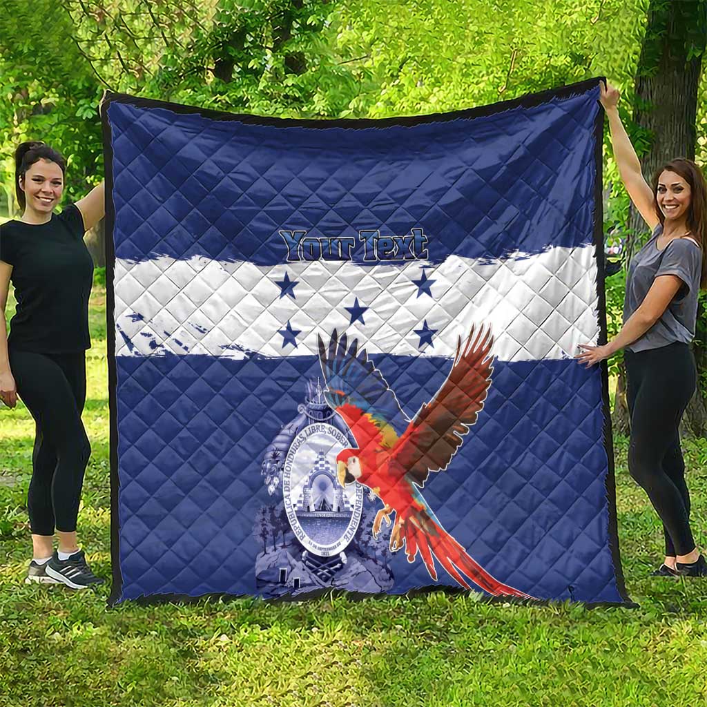 Honduras Independence Day Quilt Scarlet Macaw Flag Style - Wonder Print Shop