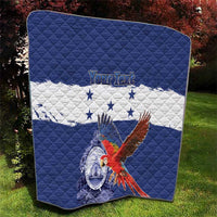 Honduras Independence Day Quilt Scarlet Macaw Flag Style - Wonder Print Shop