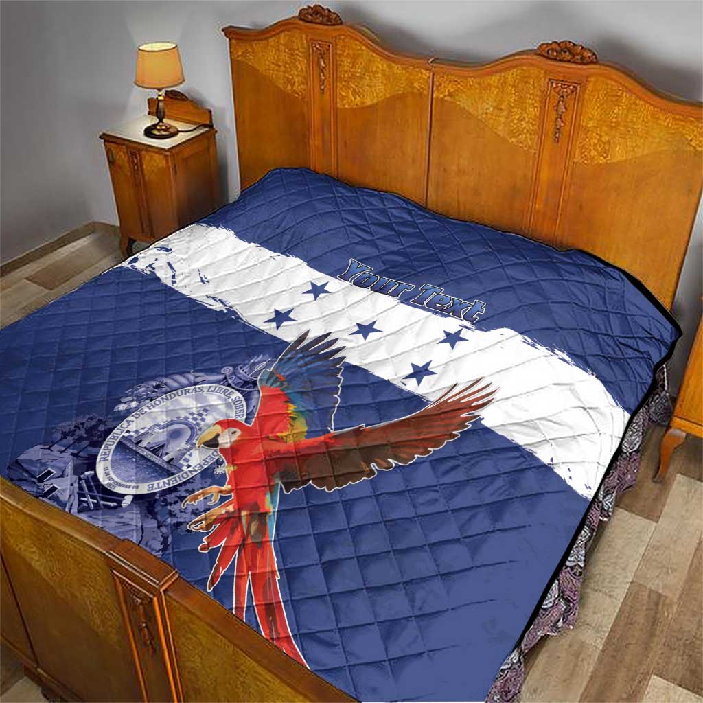 Honduras Independence Day Quilt Scarlet Macaw Flag Style - Wonder Print Shop