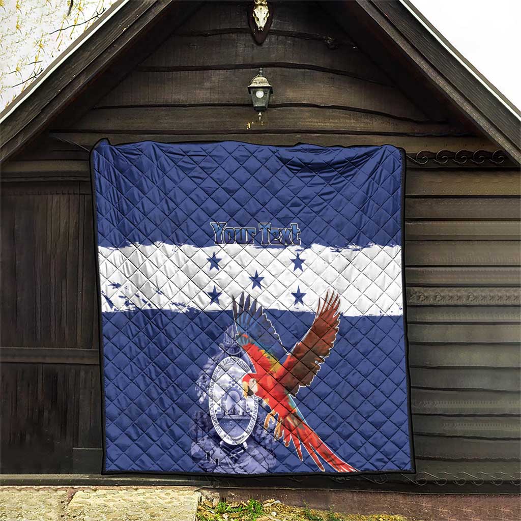 Honduras Independence Day Quilt Scarlet Macaw Flag Style - Wonder Print Shop
