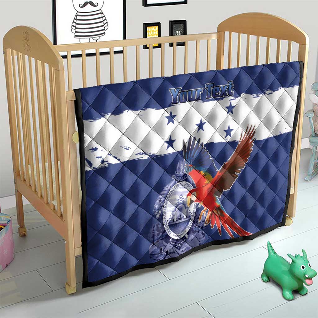 Honduras Independence Day Quilt Scarlet Macaw Flag Style - Wonder Print Shop