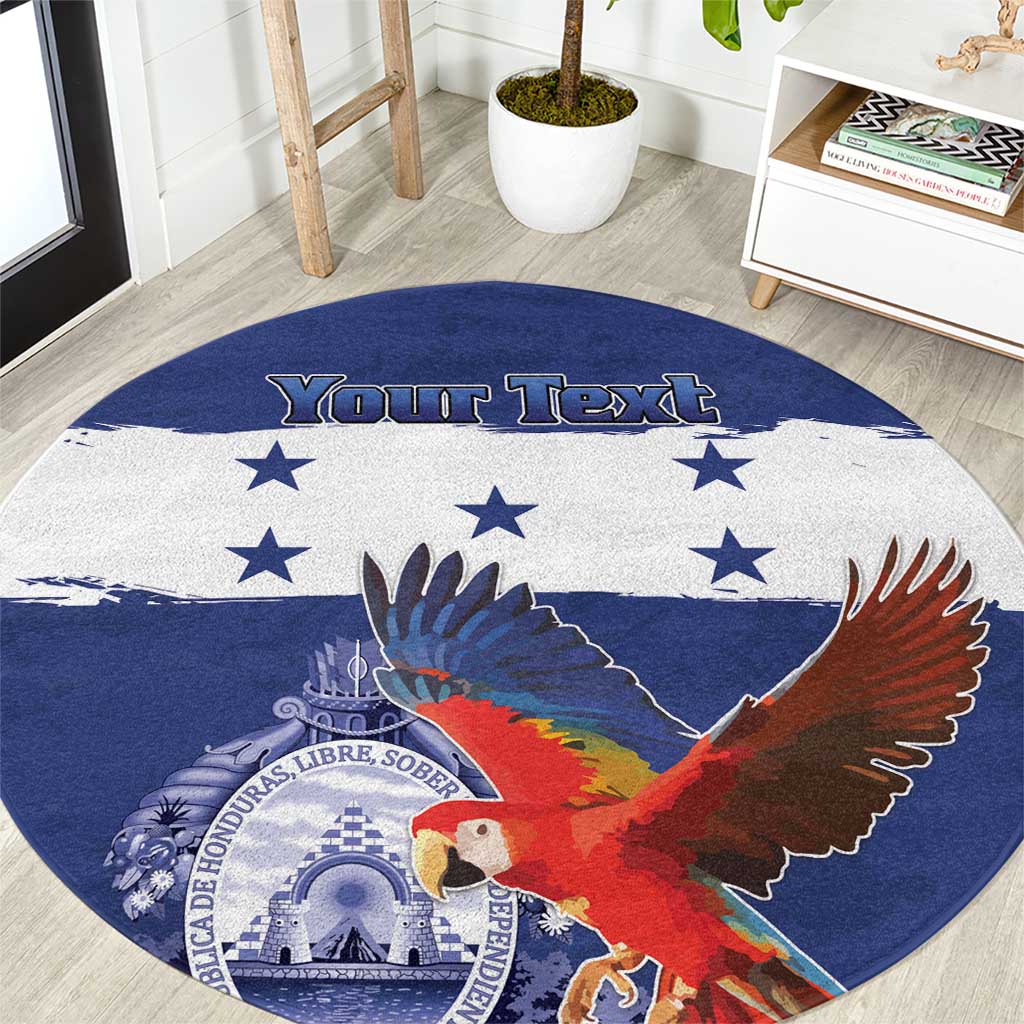 Honduras Independence Day Round Carpet Scarlet Macaw Flag Style - Wonder Print Shop