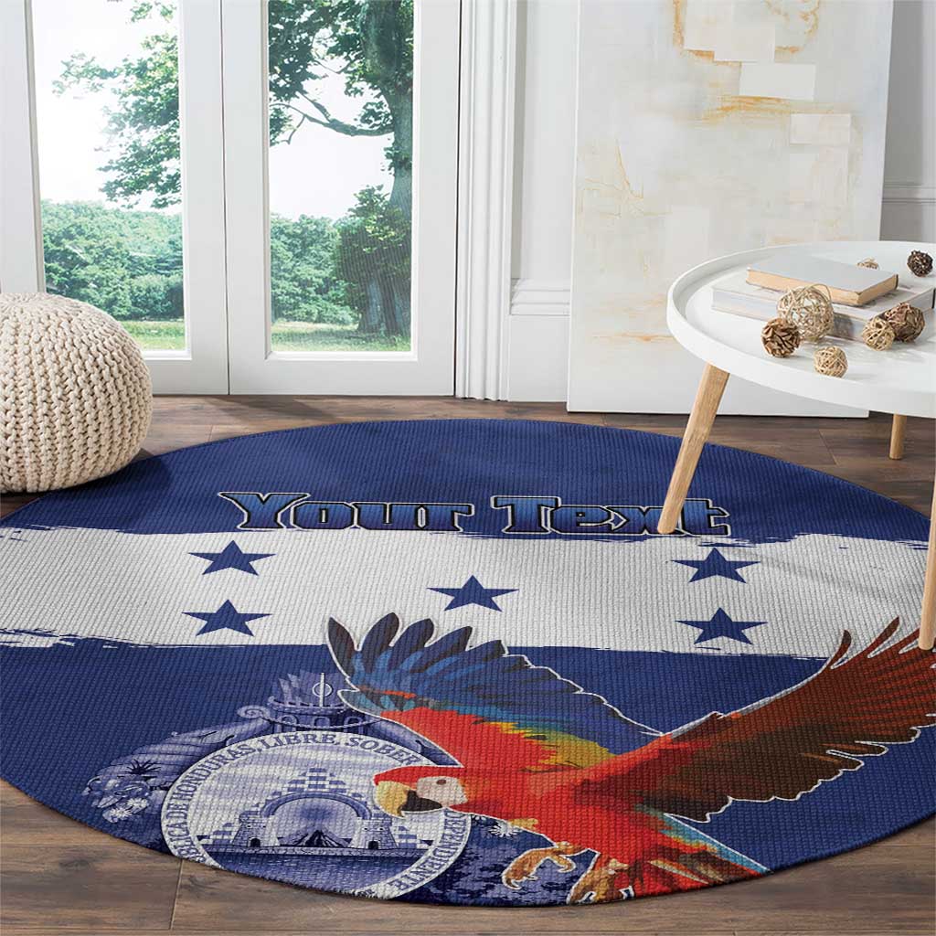 Honduras Independence Day Round Carpet Scarlet Macaw Flag Style - Wonder Print Shop