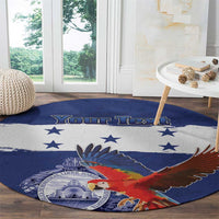 Honduras Independence Day Round Carpet Scarlet Macaw Flag Style - Wonder Print Shop