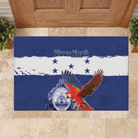 Honduras Independence Day Rubber Doormat Scarlet Macaw Flag Style - Wonder Print Shop