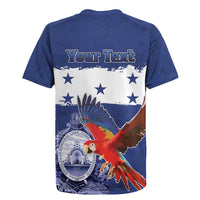 Honduras Independence Day Rugby Jersey Scarlet Macaw Flag Style - Wonder Print Shop