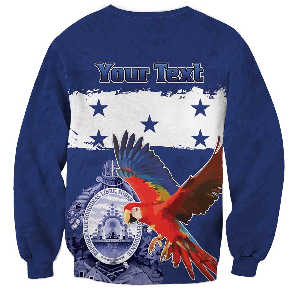 Honduras Independence Day Sweatshirt Scarlet Macaw Flag Style - Wonder Print Shop