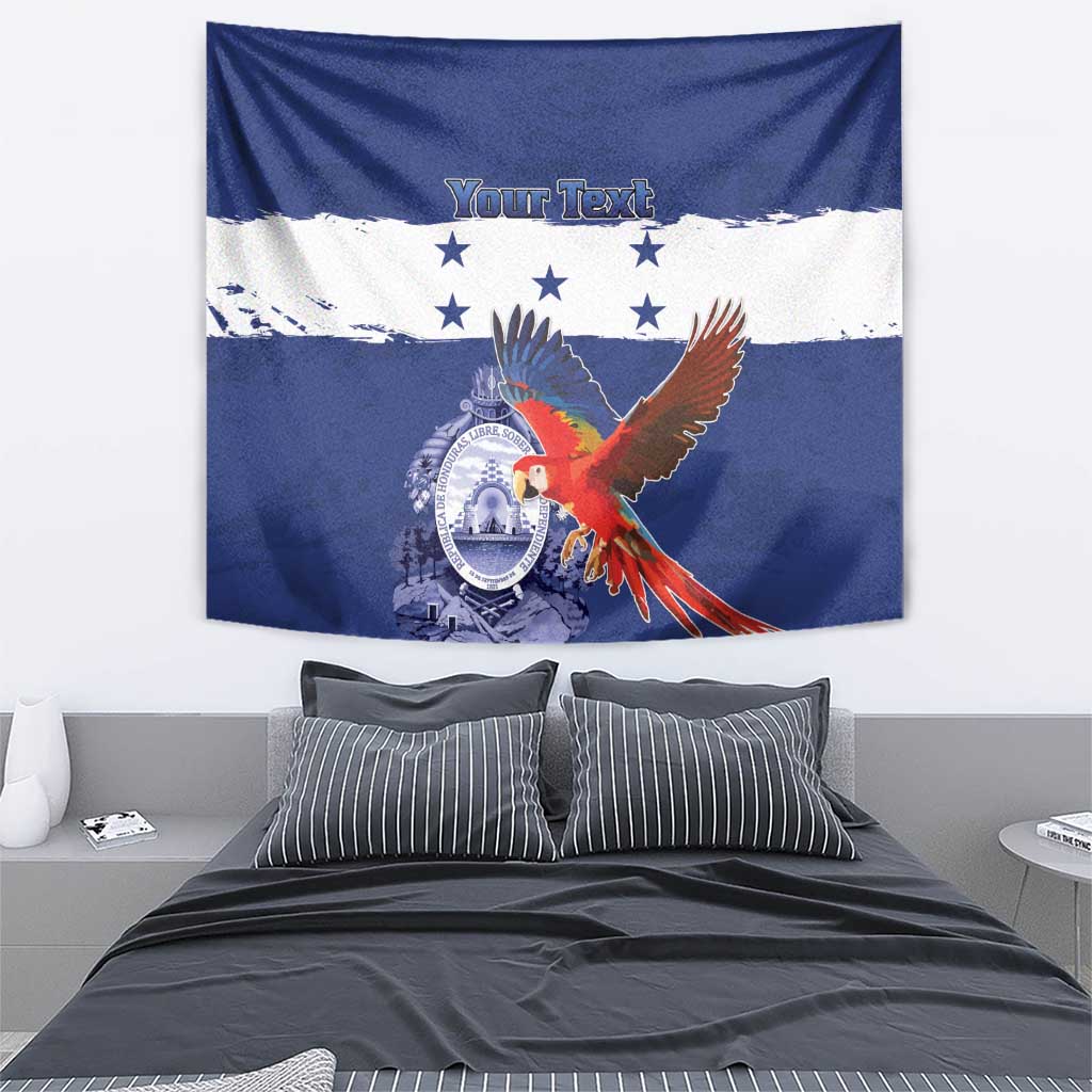Honduras Independence Day Tapestry Scarlet Macaw Flag Style - Wonder Print Shop