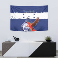 Honduras Independence Day Tapestry Scarlet Macaw Flag Style - Wonder Print Shop