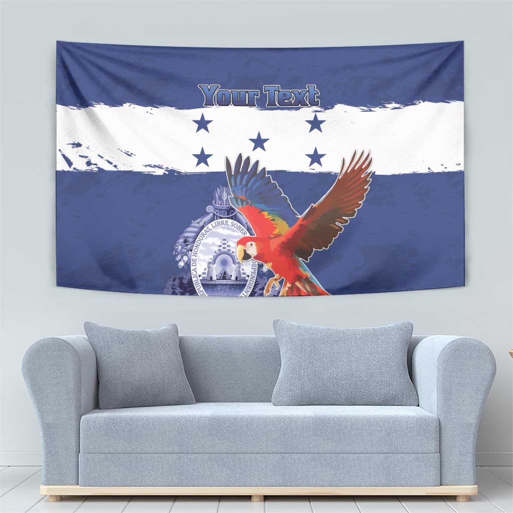 Honduras Independence Day Tapestry Scarlet Macaw Flag Style - Wonder Print Shop