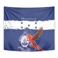 Honduras Independence Day Tapestry Scarlet Macaw Flag Style - Wonder Print Shop