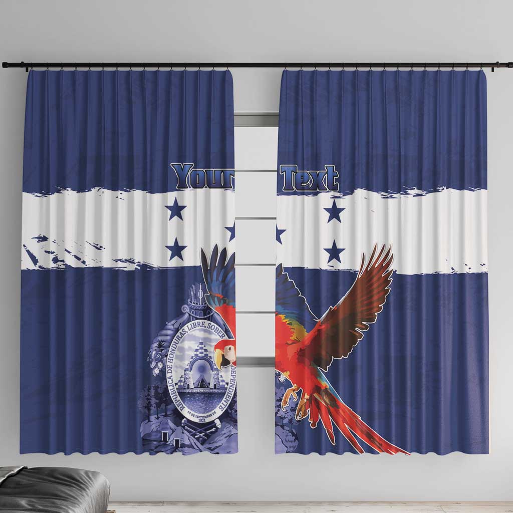 Honduras Independence Day Window Curtain Scarlet Macaw Flag Style - Wonder Print Shop