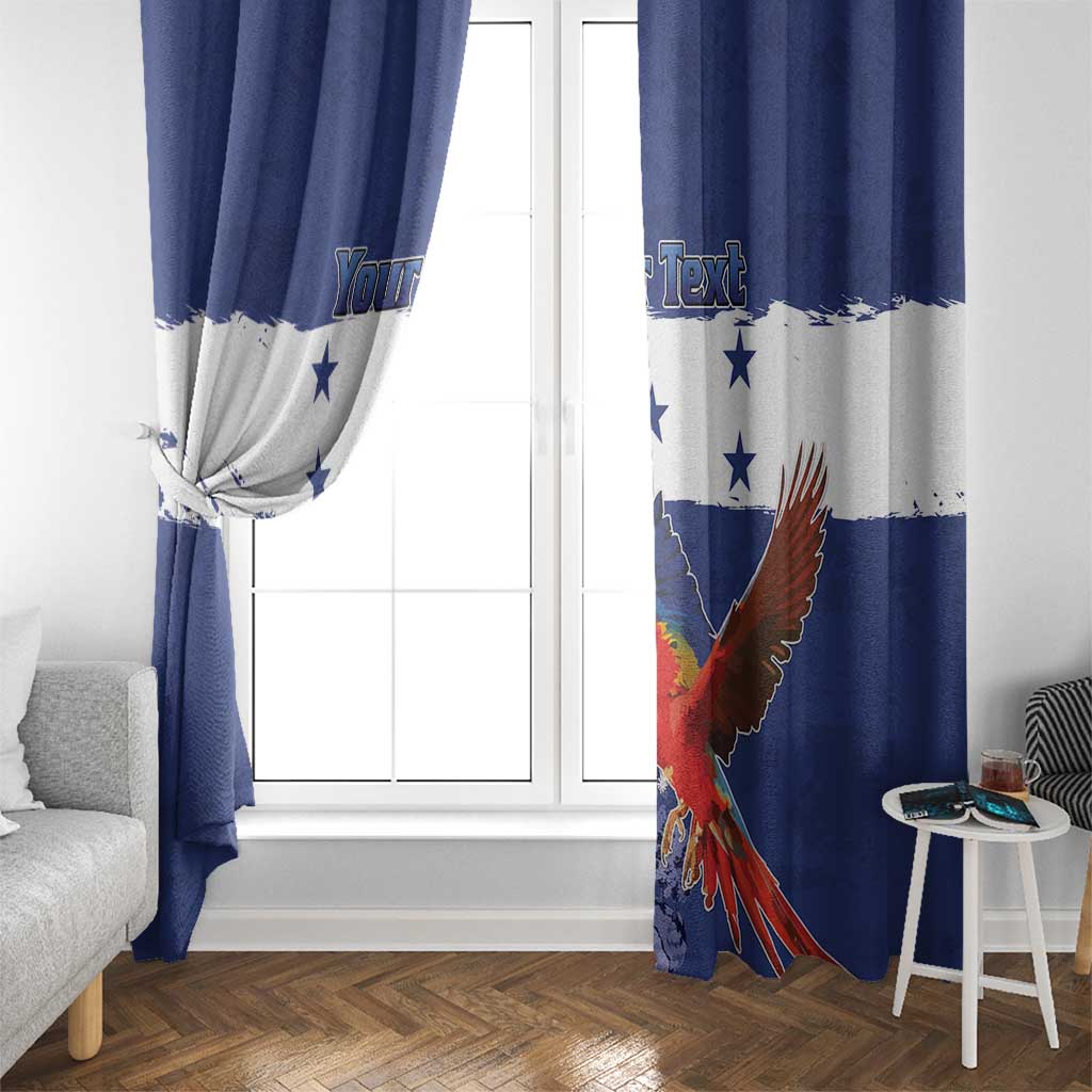 Honduras Independence Day Window Curtain Scarlet Macaw Flag Style - Wonder Print Shop