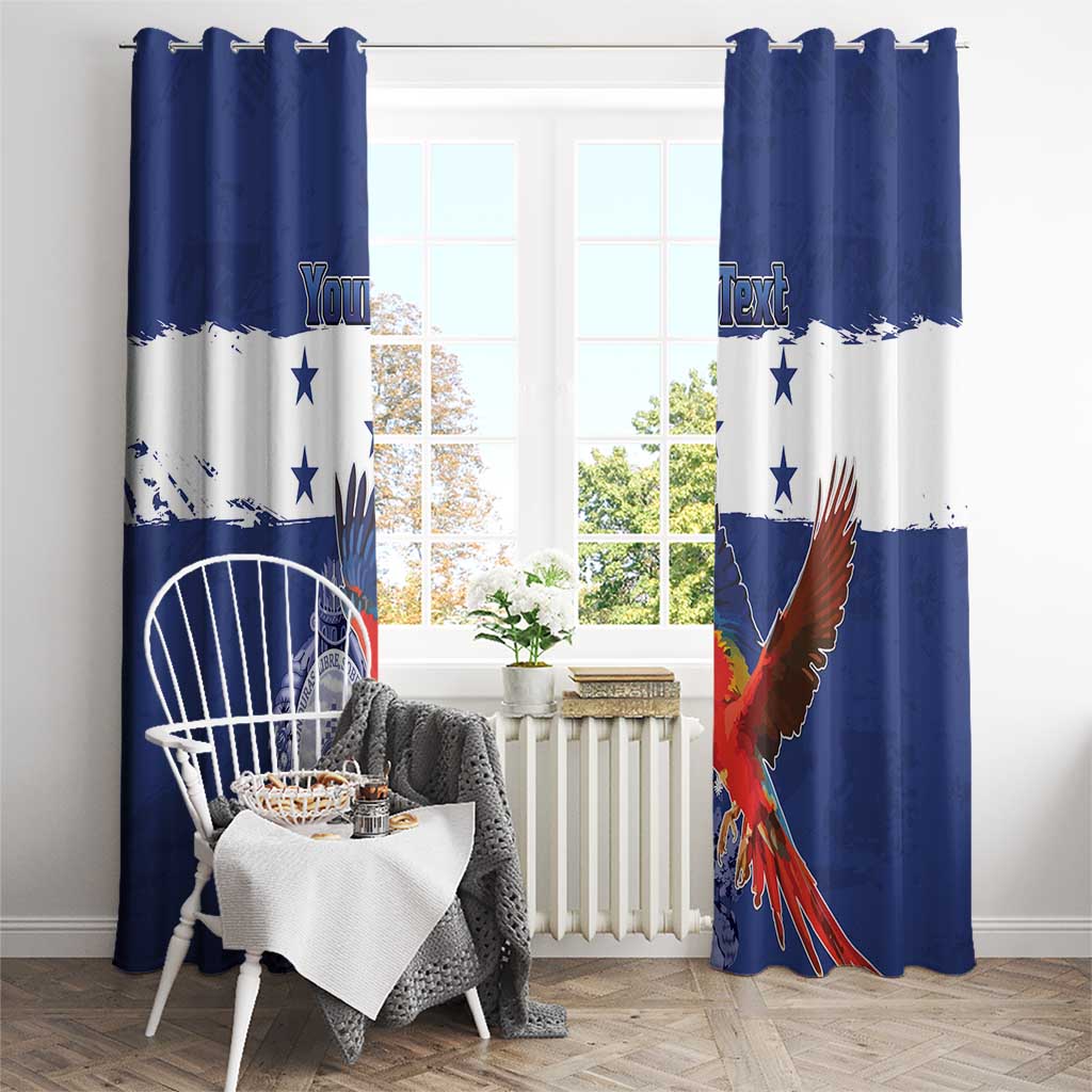 Honduras Independence Day Window Curtain Scarlet Macaw Flag Style - Wonder Print Shop