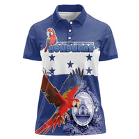 Honduras Independence Day Women Polo Shirt Scarlet Macaw Flag Style - Wonder Print Shop