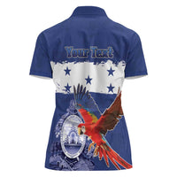 Honduras Independence Day Women Polo Shirt Scarlet Macaw Flag Style - Wonder Print Shop