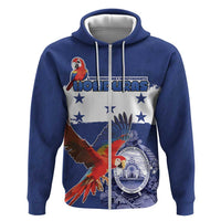 Honduras Independence Day Zip Hoodie Scarlet Macaw Flag Style - Wonder Print Shop
