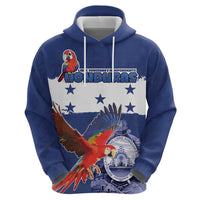 Honduras Independence Day Zip Hoodie Scarlet Macaw Flag Style - Wonder Print Shop