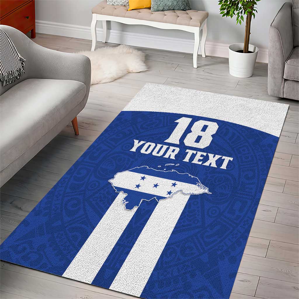 Custom Honduras Football Area Rug La H Go Champion - Wonder Print Shop