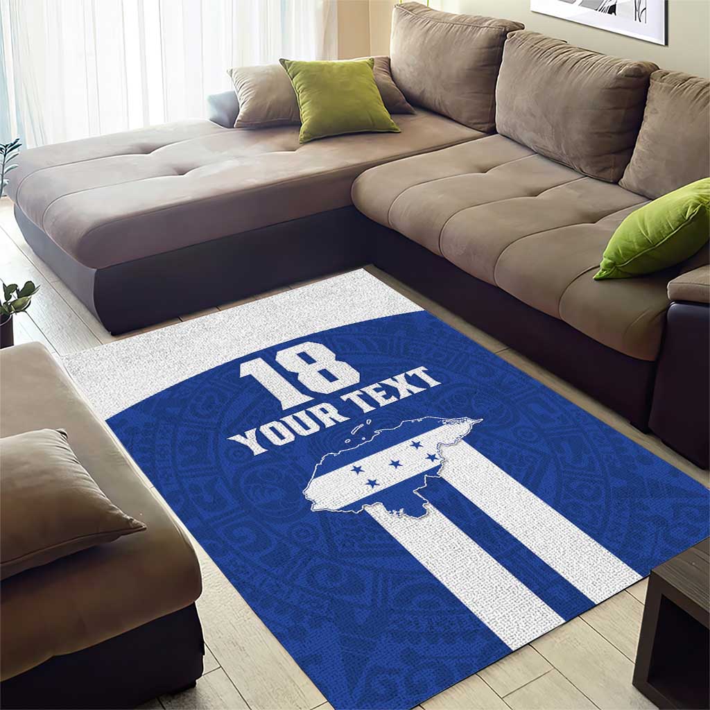 Custom Honduras Football Area Rug La H Go Champion - Wonder Print Shop