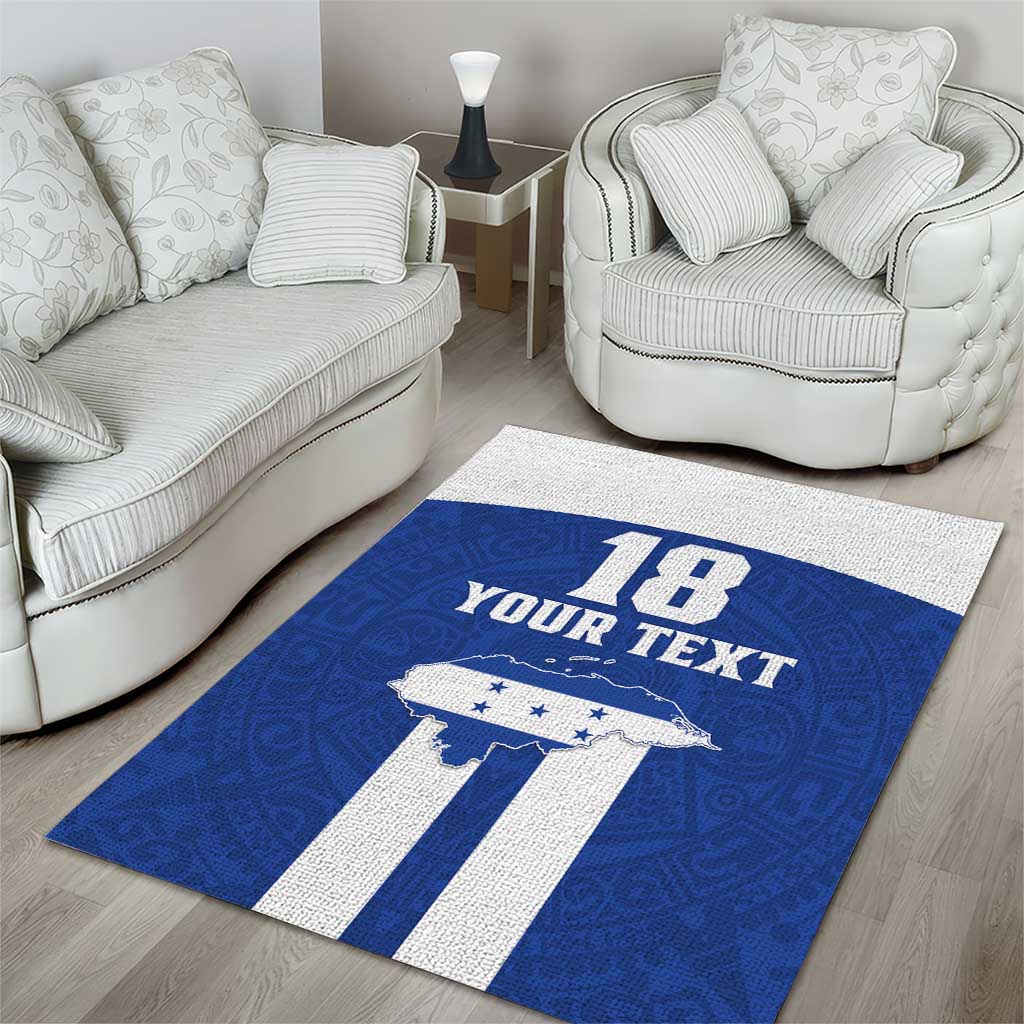 Custom Honduras Football Area Rug La H Go Champion - Wonder Print Shop