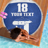 Custom Honduras Football Beach Blanket La H Go Champion - Wonder Print Shop