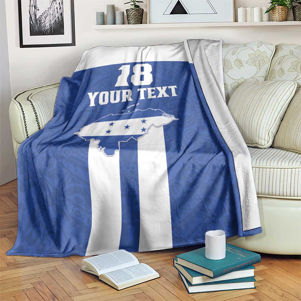 Custom Honduras Football Blanket La H Go Champion - Wonder Print Shop