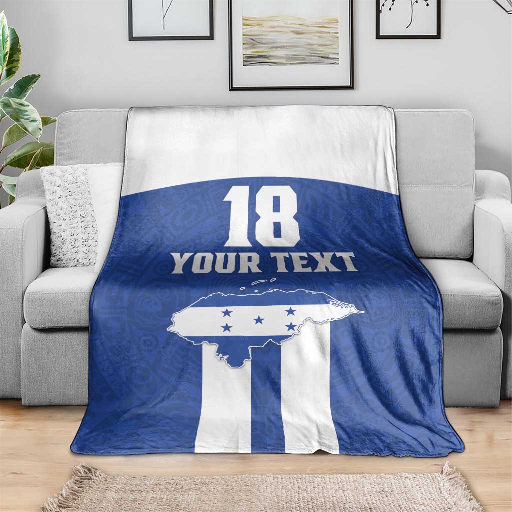 Custom Honduras Football Blanket La H Go Champion - Wonder Print Shop