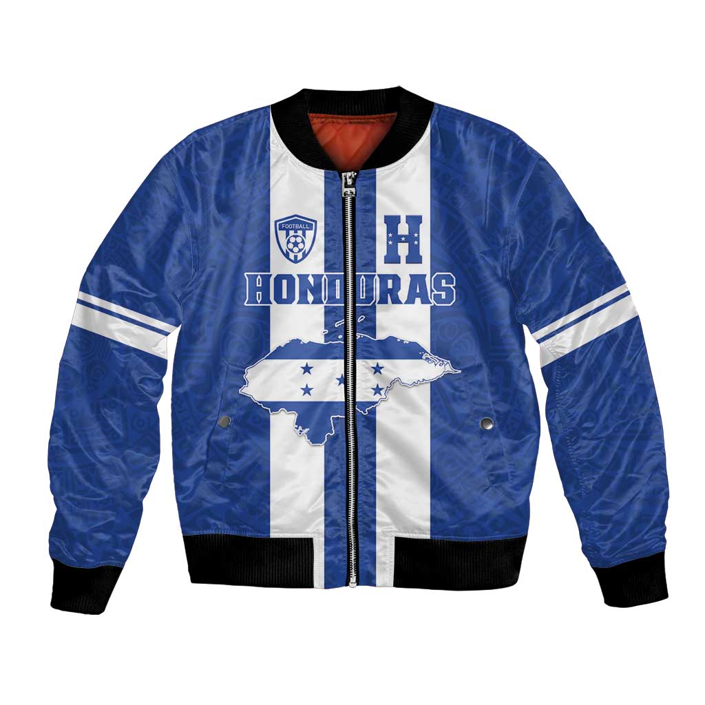 Custom Honduras Football Bomber Jacket La H Go Champion - Wonder Print Shop
