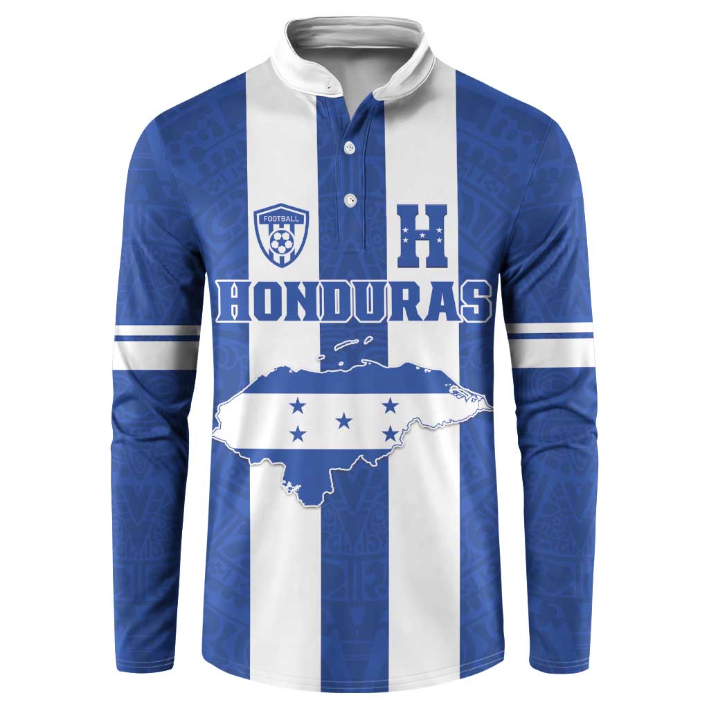 Custom Honduras Football Button Sweatshirt La H Go Champion - Wonder Print Shop