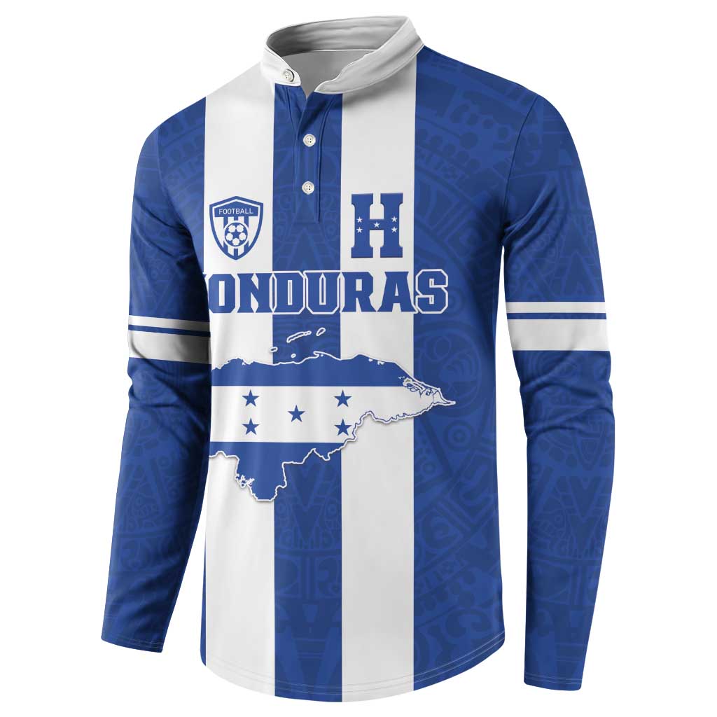 Custom Honduras Football Button Sweatshirt La H Go Champion - Wonder Print Shop