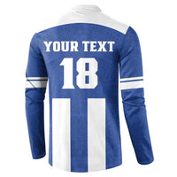 Custom Honduras Football Button Sweatshirt La H Go Champion - Wonder Print Shop