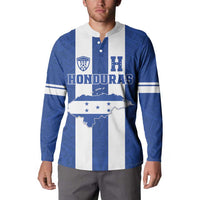 Custom Honduras Football Button Sweatshirt La H Go Champion - Wonder Print Shop