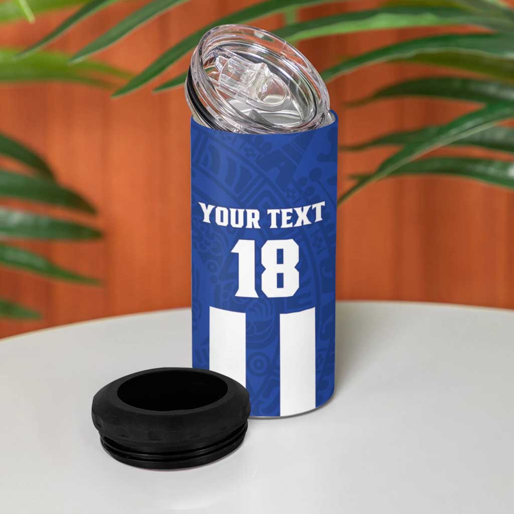Custom Honduras Football 4 in 1 Can Cooler Tumbler La H Go Champion - Wonder Print Shop