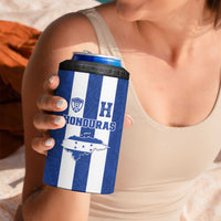 Custom Honduras Football 4 in 1 Can Cooler Tumbler La H Go Champion - Wonder Print Shop