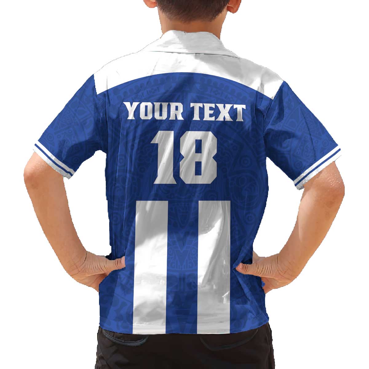 Custom Honduras Football Family Matching Off The Shoulder Long Sleeve Dress and Hawaiian Shirt La H Go Champion - Wonder Print Shop